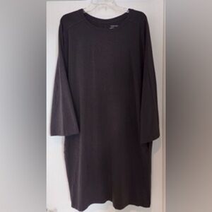 Eileen Fisher Charcoal Long Sleeve Dress